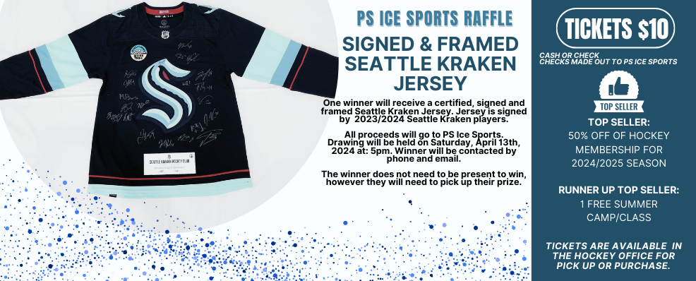 Banner PS Ice Sports Raffle Flyer